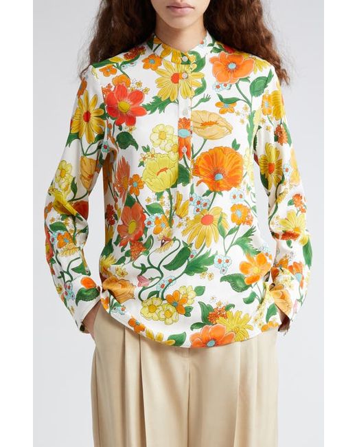 Stella McCartney Garden Floral Print Button-Up Shirt 4 Us