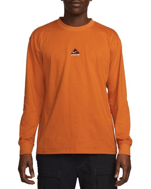 Nike Dri-FIT ACG Long Sleeve T-Shirt Campfire Orange/Summit