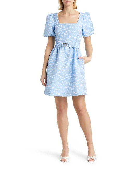 Lilly Pulitzer® Lilly Pulitzer Kasslyn Belted Heart Jacquard Fit Flare Dress