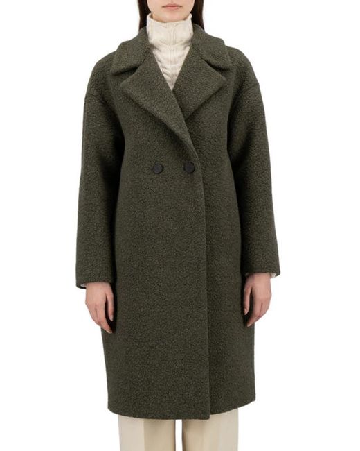 Harris Wharf London Double Breasted Wool Blend Teddy Coat 0 Us