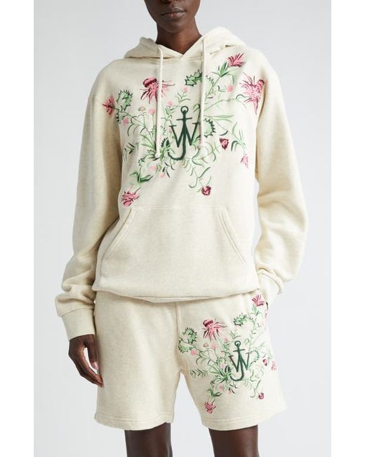 J.W.Anderson x Pol Anglada Anchor Logo Thistle Embroidered French Terry Hoodie