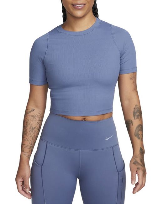 Nike Essential Rib Crop T-Shirt Diffused White X-Small Regular