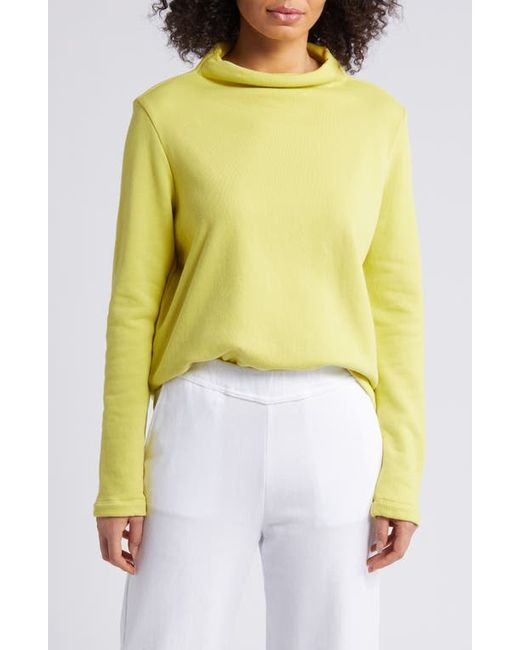 Eileen Fisher Funnel Neck Organic Cotton Top Xx-Small