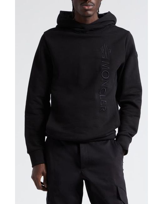 Moncler Embroidered Cotton Logo Hoodie Small