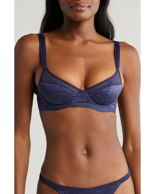 Love Stories Cecilia Quilted Padded Underwire Satin Bra 32 B