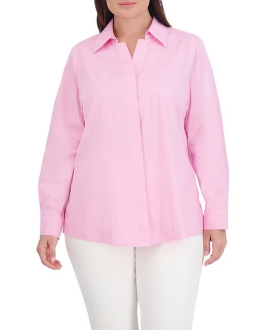 Foxcroft Taylor Long Sleeve Stretch Button-Up Shirt