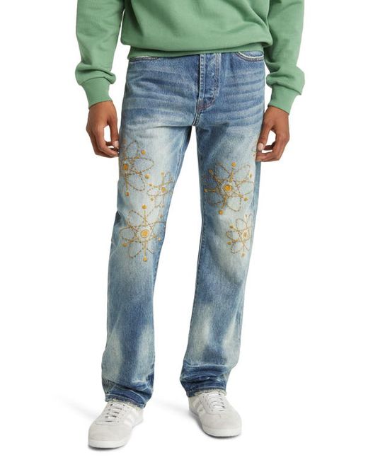 Billionaire Boys Club Nuclear Embroidered Straight Leg Jeans