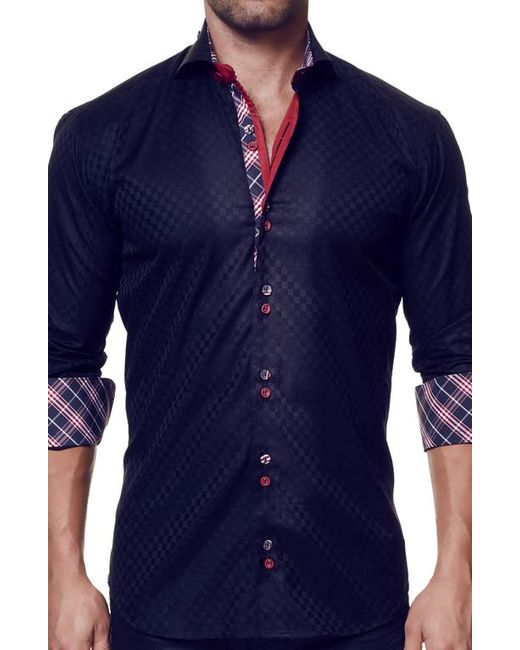 Maceoo Mini Panam Square Button-Up Shirt Small