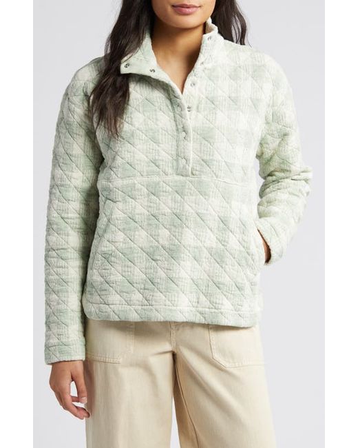 Marine Layer Quilted Snap Placket Pullover X-Small
