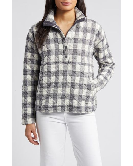 Marine Layer Quilted Snap Placket Pullover X-Small