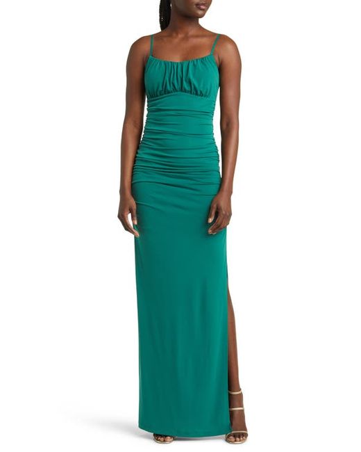Emerald Sundae Emma Ruched Knit Gown X-Small