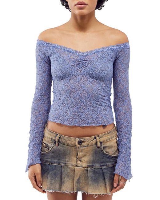 BDG Urban Outfitters Rhia Off-the-Shoulder Lace Top