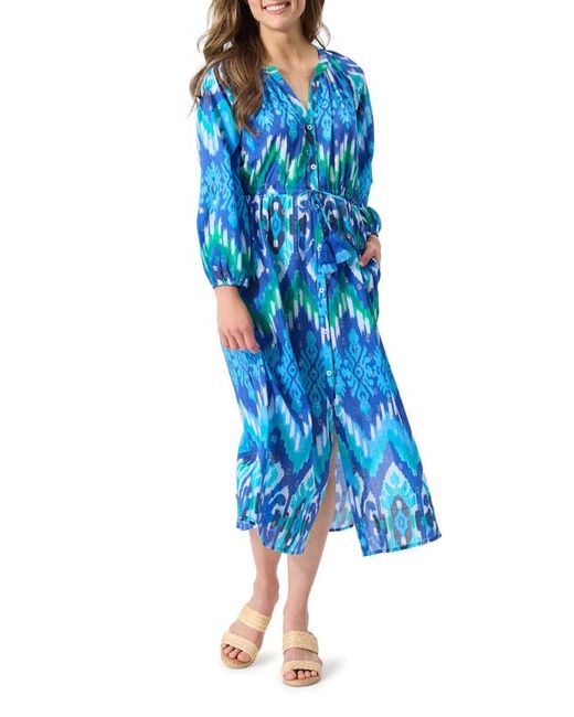 Tommy Bahama Cala Azure Long Sleeve Cover-Up Dress