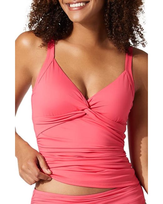 Tommy Bahama Pearl Twist Front Underwire Tankini Top