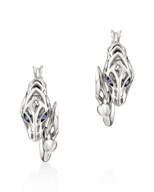 John Hardy Naga Diamond Hoop Earrings