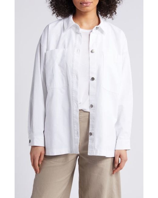Eileen Fisher Classic Boxy Long Sleeve Button-Up Shirt