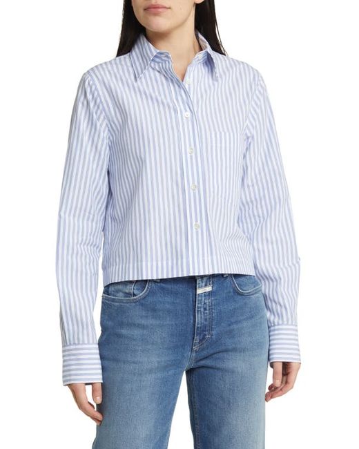 Closed Classic Stripe Organic Cotton Crop Shirt