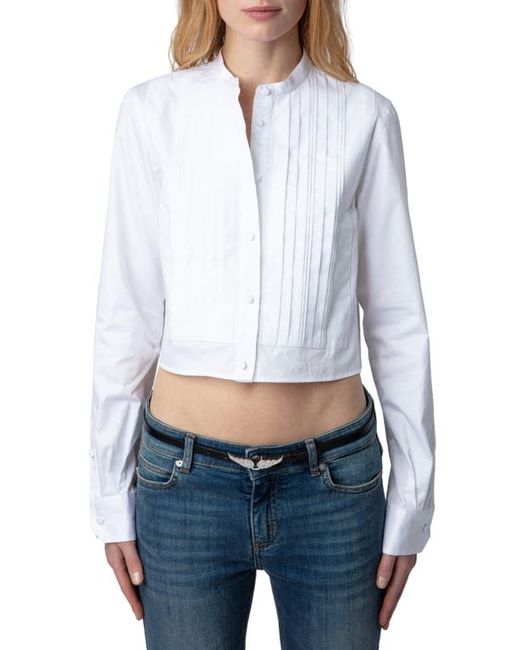 Zadig & Voltaire Theby Pintuck Button-Up Shirt