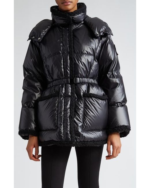 Moncler Corneille Hooded Quilted Down Puffer Jacket with Removable Hood