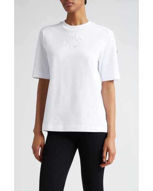 Moncler Embroidered Logo Cotton T-Shirt