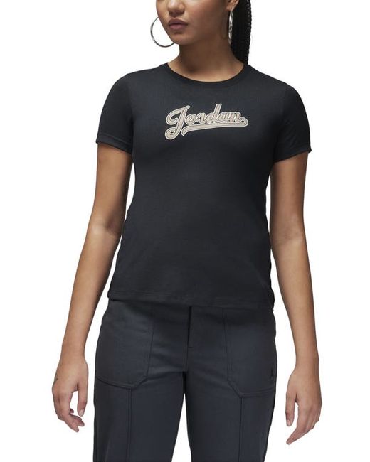 Nike Jordan Slim Fit Graphic T-Shirt Black/Legend Medium