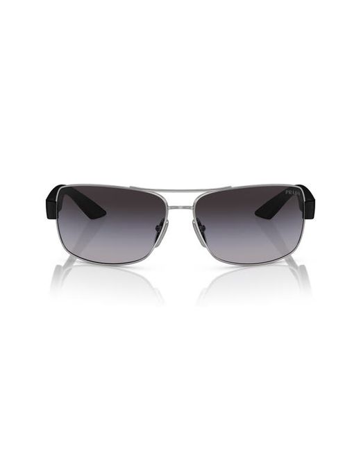 Prada Sport 65mm Oversize Gradient Pillow Sunglasses
