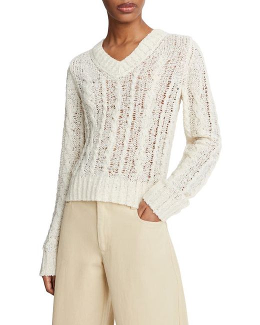 Vince Open Stitch Cable Sweater