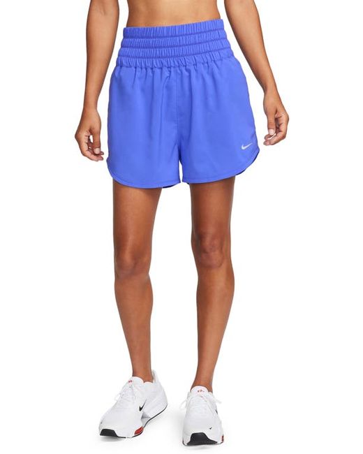 Nike Dri-FIT Ultrahigh Waist 3-Inch Brief Lined Shorts Joy/Reflective Silv