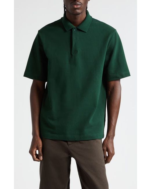 Burberry Embroidered Equestrian Knight Cotton Piqué Polo
