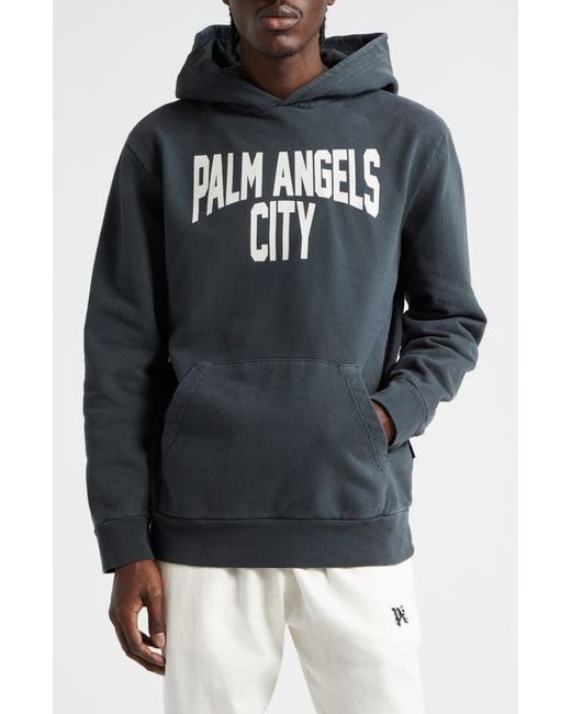 Palm Angels Cotton French Terry Graphic Hoodie