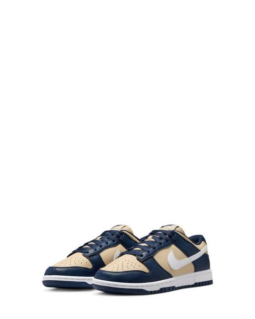 Nike Dunk Low Next Nature Sneaker Midnight Navy/White-Team Gold