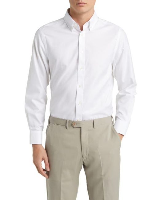 Charles Tyrwhitt Slim Fit Non-Iron Solid Twill Button-Down Dress Shirt