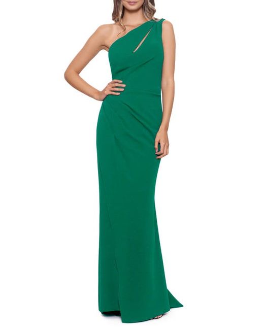 Betsy & Adam Cutout One-Shoulder Gown