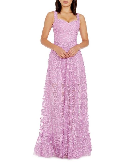Dress the population Anabel Semisheer Sweetheart Neck Gown