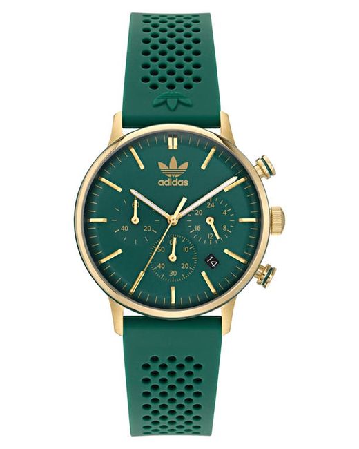 Adidas Code One Chronograph Silicone Strap Watch 40mm