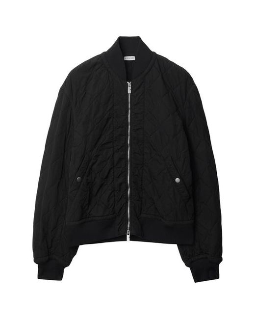Burberry Quilted Washed Nylon Bomber Jacket