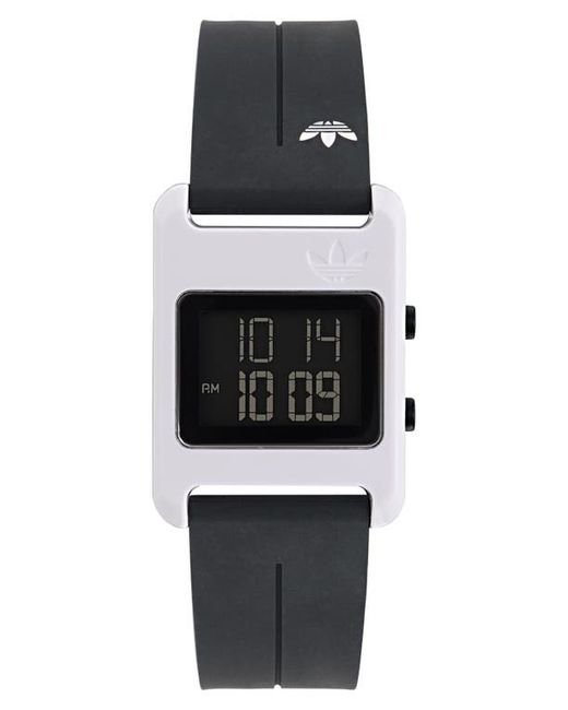 Adidas Resin Case Silicone Strap Digital Watch 31mm Black