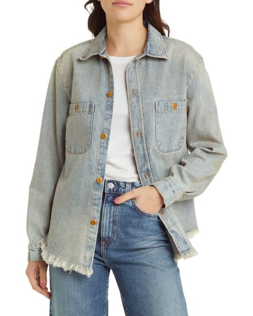 The Great . The Venture Fray Denim Shirt Jacket