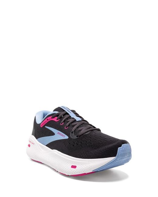 Brooks Ghost Max Running Shoe Ebony/Open Air/Lilac Rose