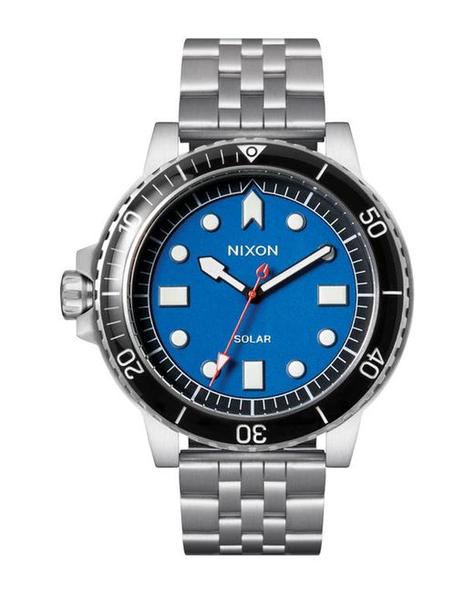 Nixon The Stinger Dive Bracelet Watch 44mm Blue Black