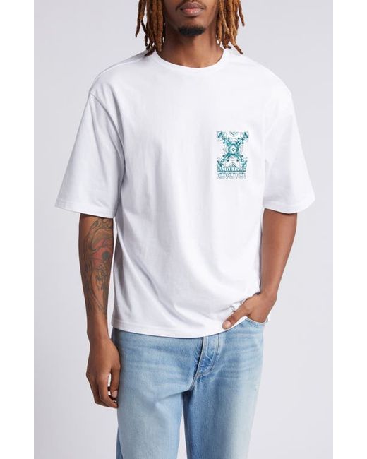 Native Youth Embroidered Cotton T-Shirt