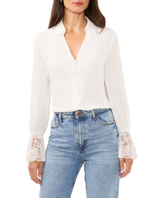 Vince Camuto Crepe Button-Up Shirt