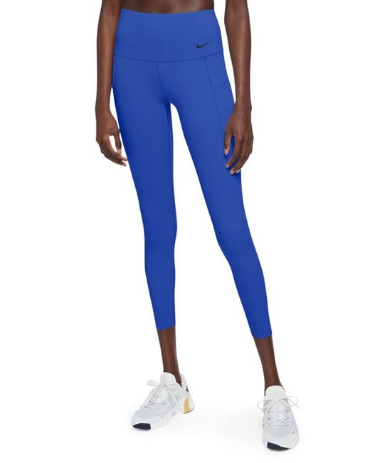 Nike Universa Medium Support High Waist 7/8 Leggings Hyper Royal