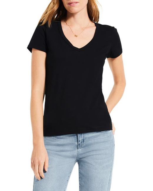 Nic+Zoe Perfect V-Neck Cotton Blend T-Shirt