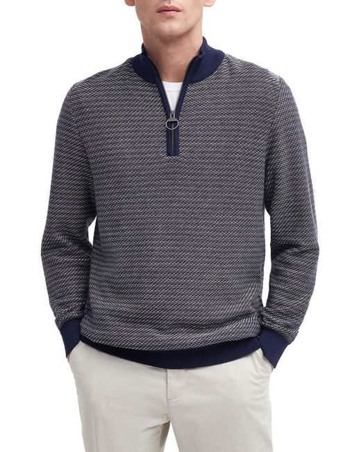 Barbour Dunstan Marl Half-Zip Cotton Sweater