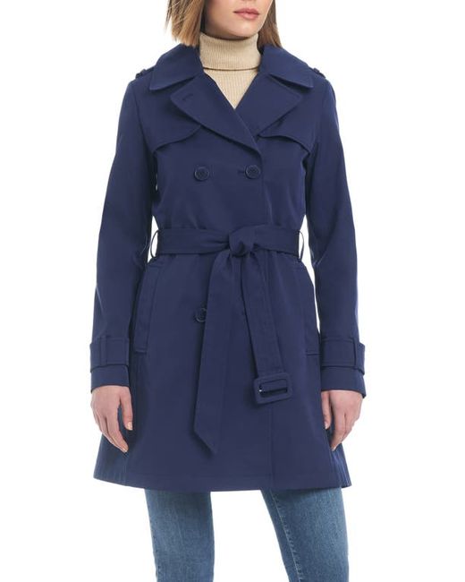 Kate Spade New York water resistant double breasted trench coat