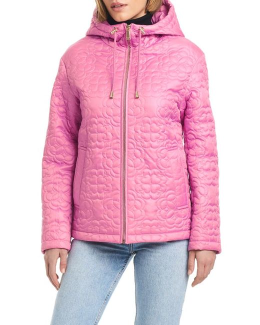 Kate Spade New York quilts hooded jacket