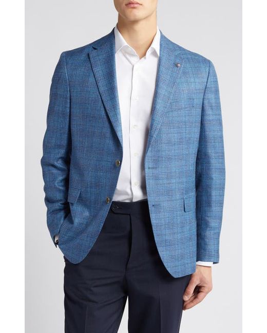 Ted Baker London Midland Contemporary Fit Plaid Wool Blend Blazer