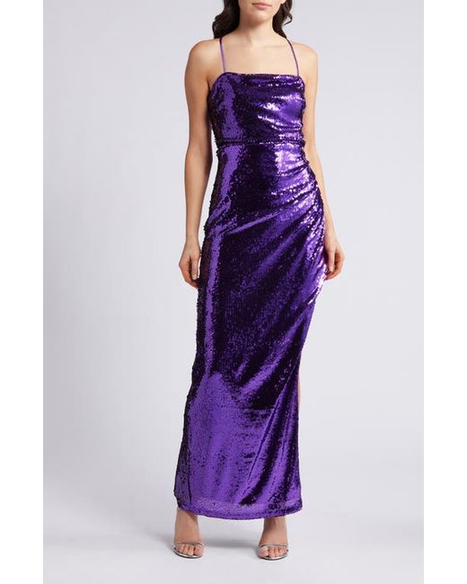 Lulus Keep it Sparkly Sequin Sleeveless Gown