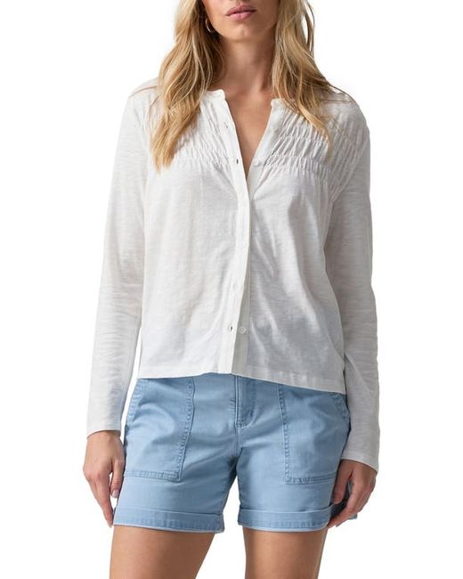 Sanctuary Youre the One Smocked Button-Up Top